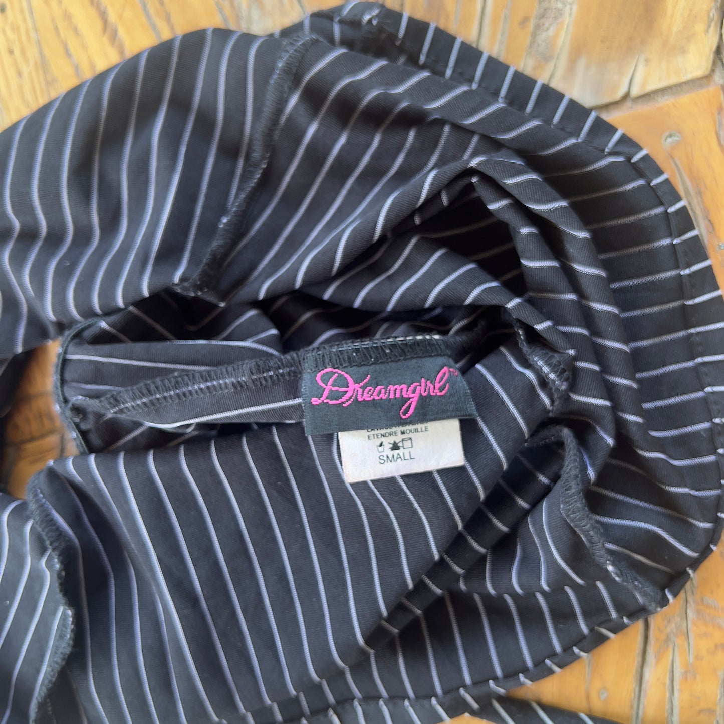 vintage pinstripe halter top