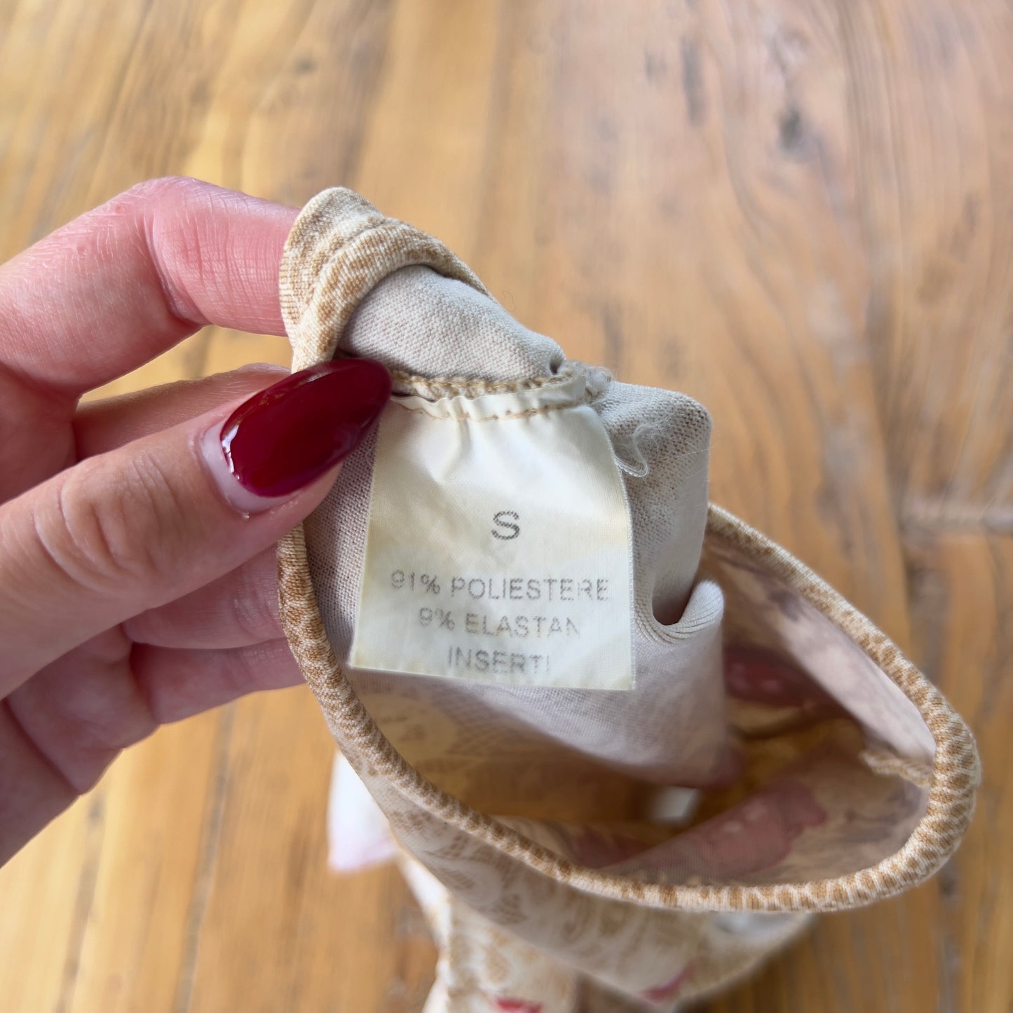 vintage graphic print lace top