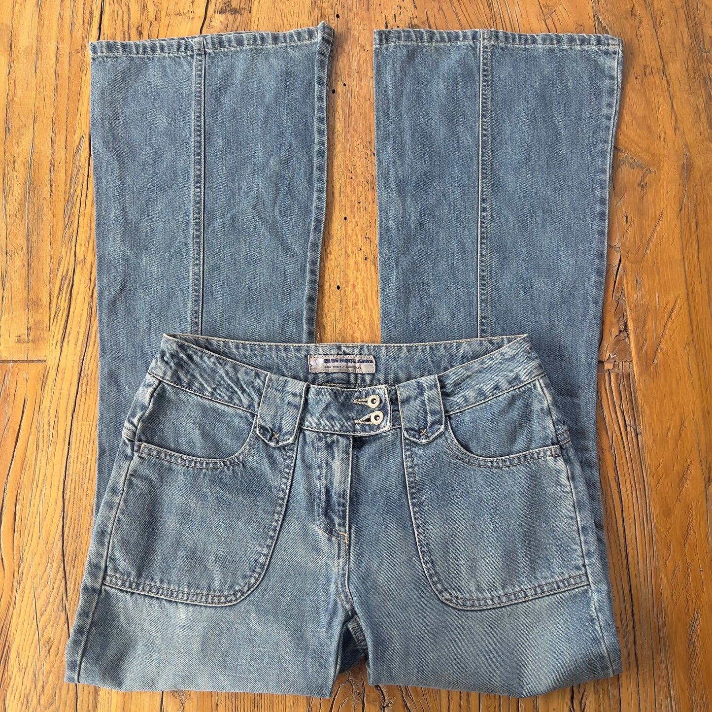 vintage flared denim jeans