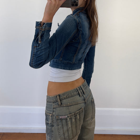 cropped denim jacket