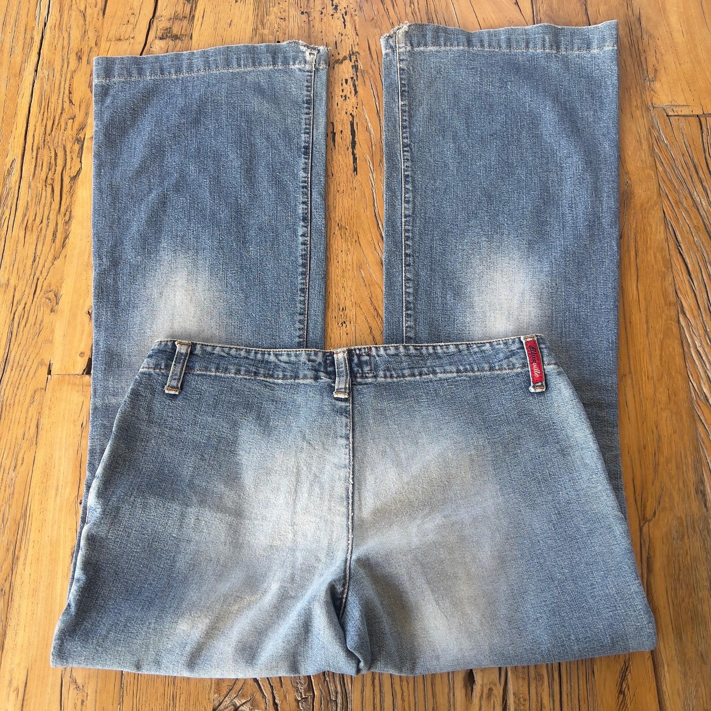 low rise wide leg jeans