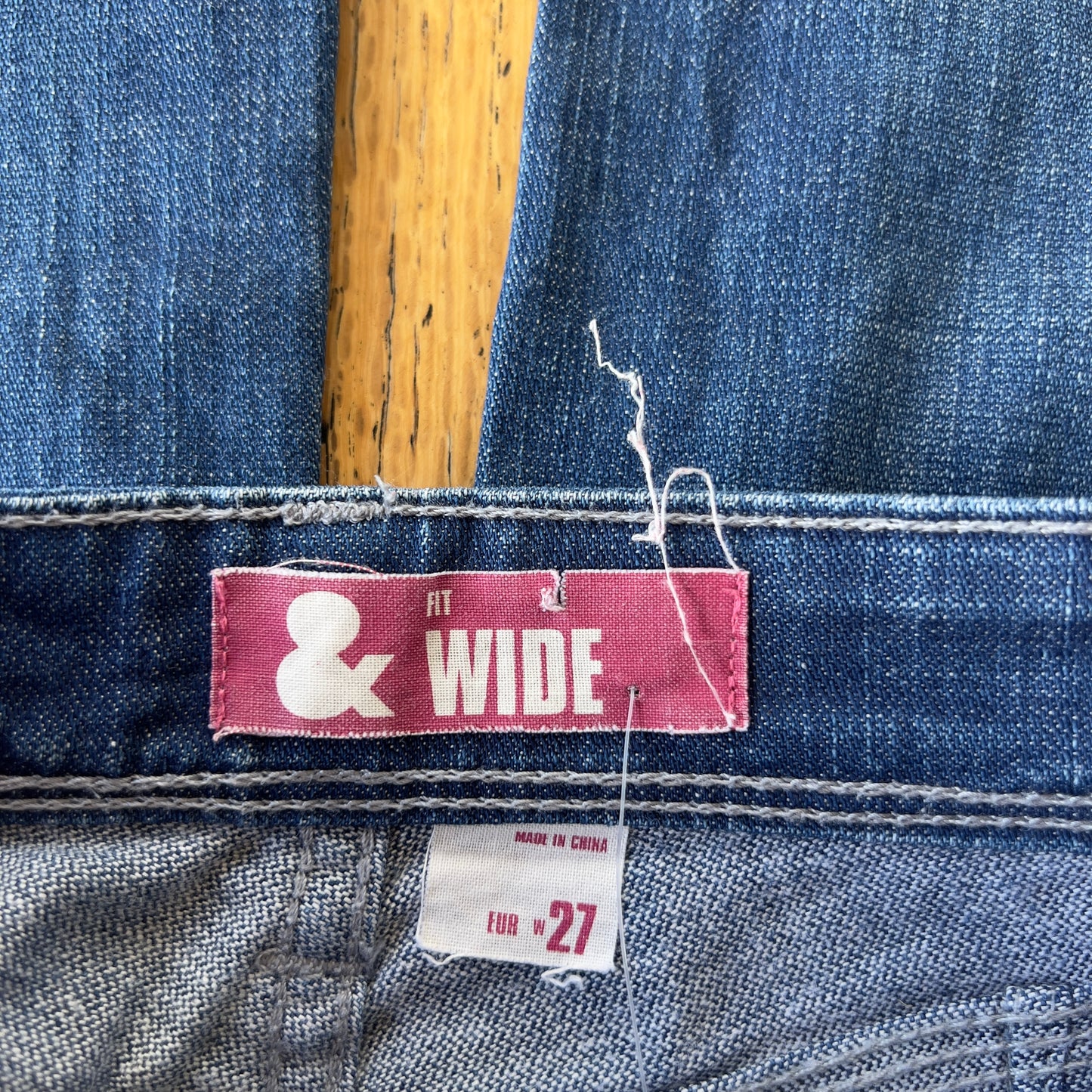 denim wide leg jeans