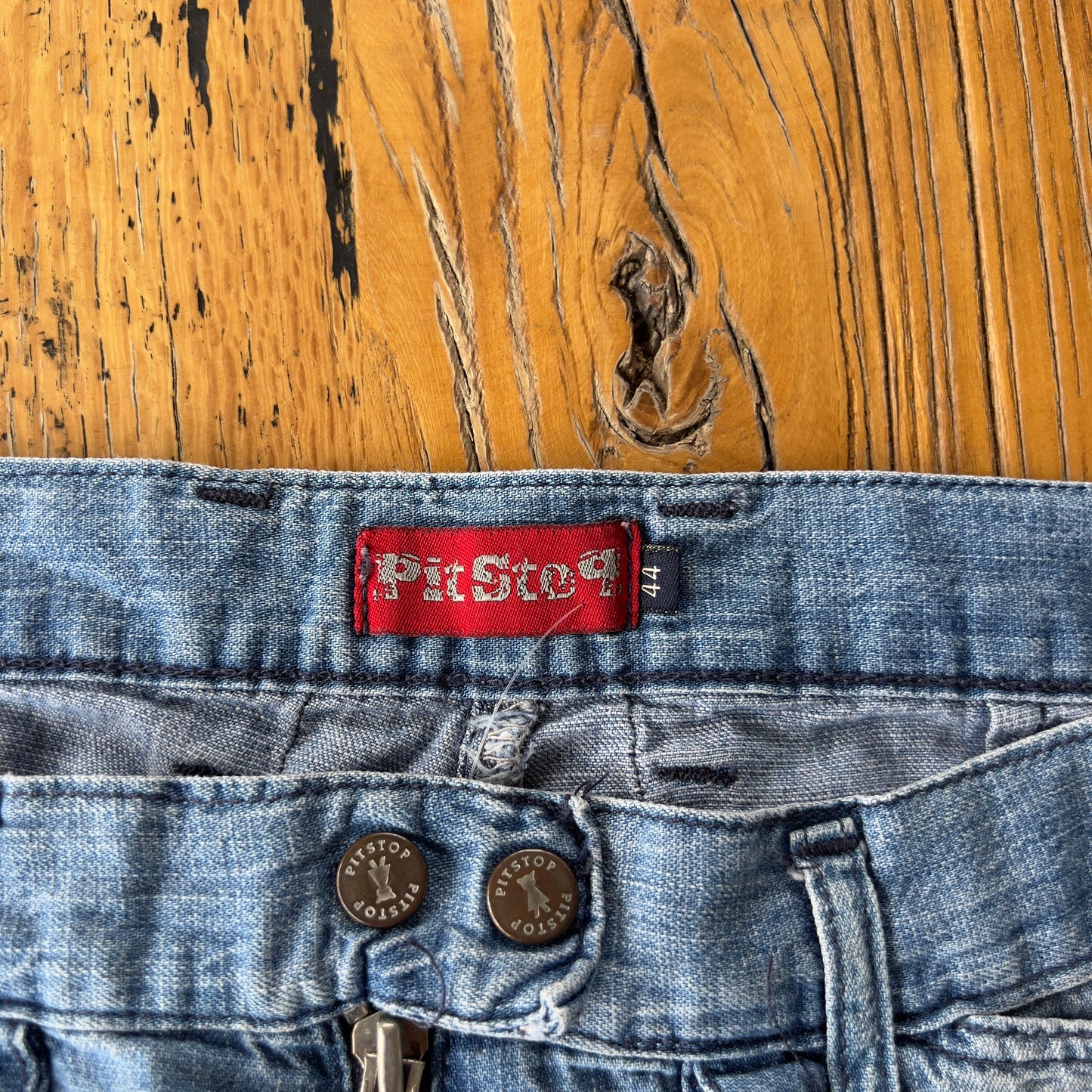 denim cargo capris