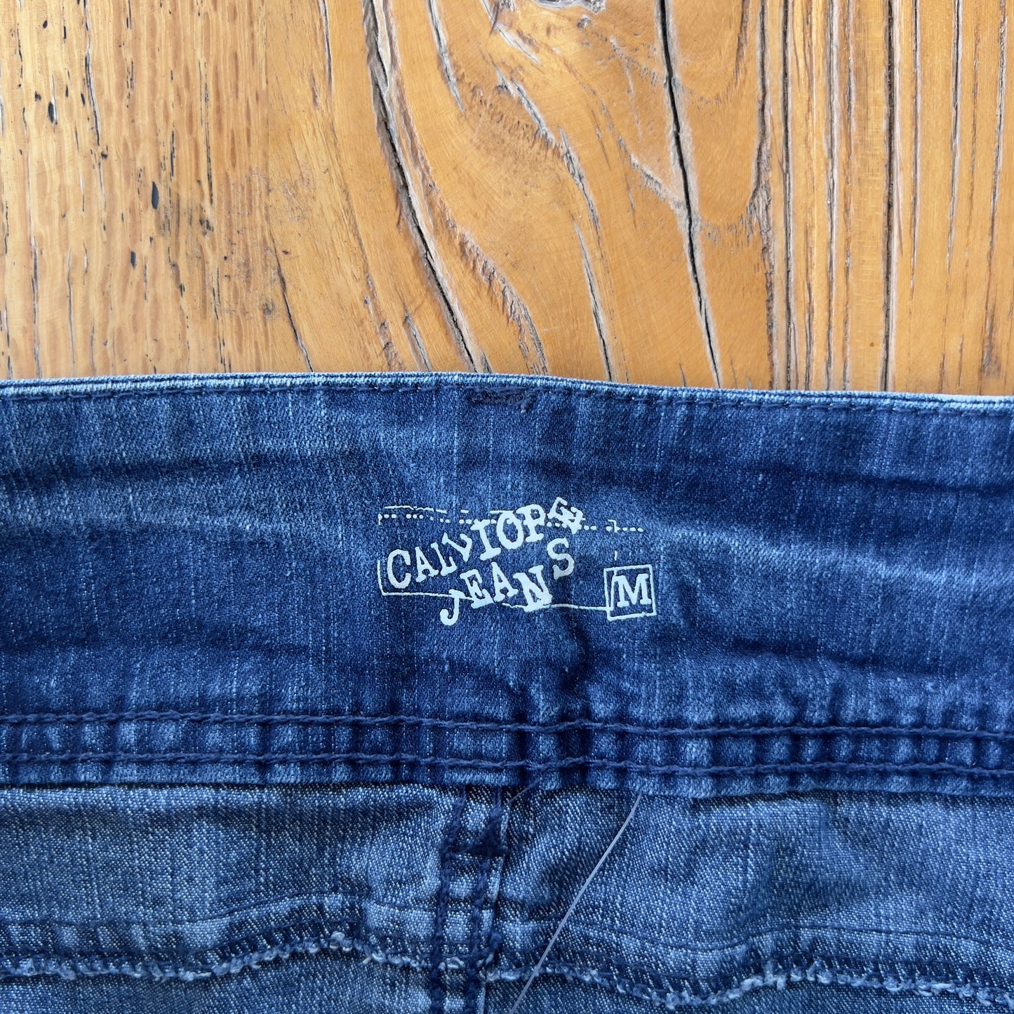 denim mini skirt