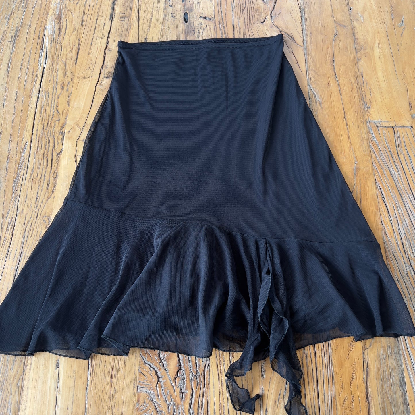black midi skirt