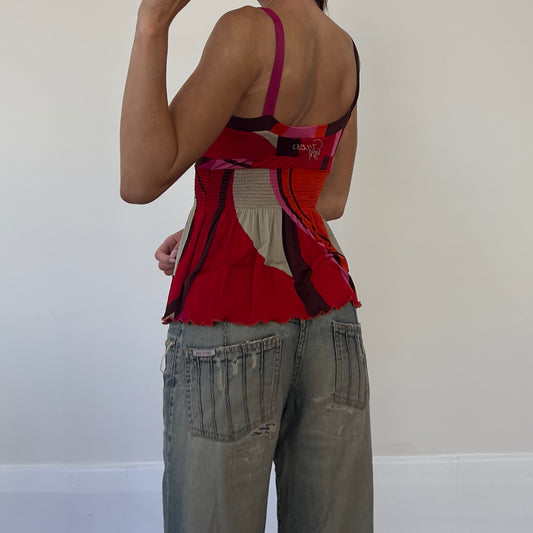 graphic print Guess top