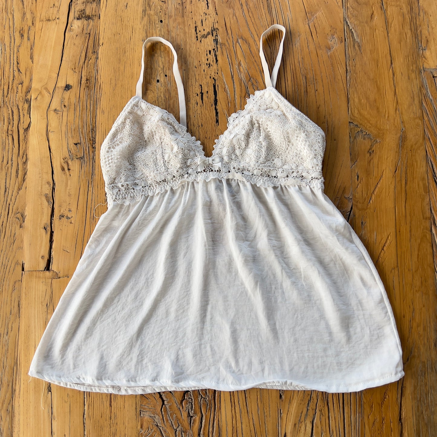 white baby doll cami