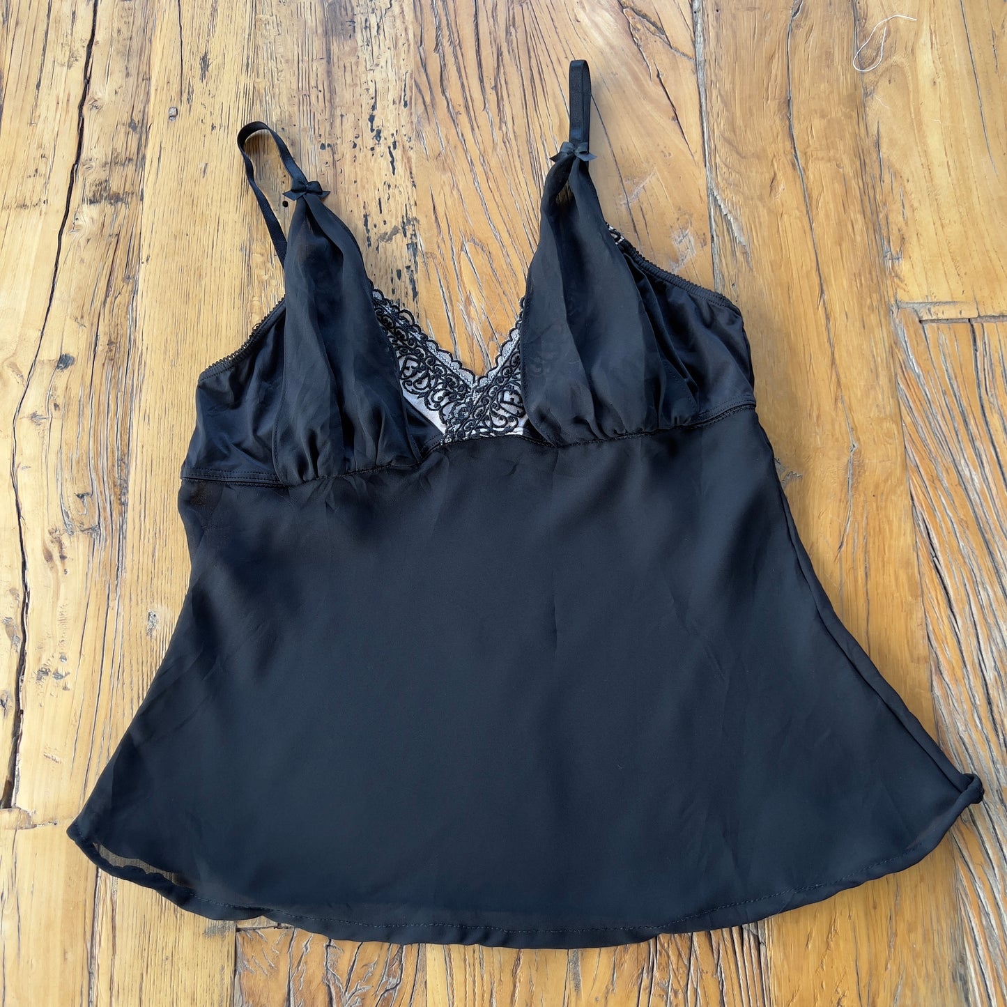 black mesh cami