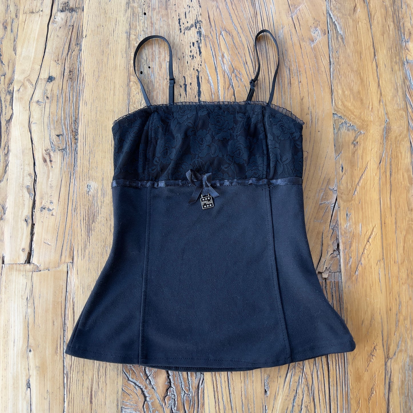 black lace cami