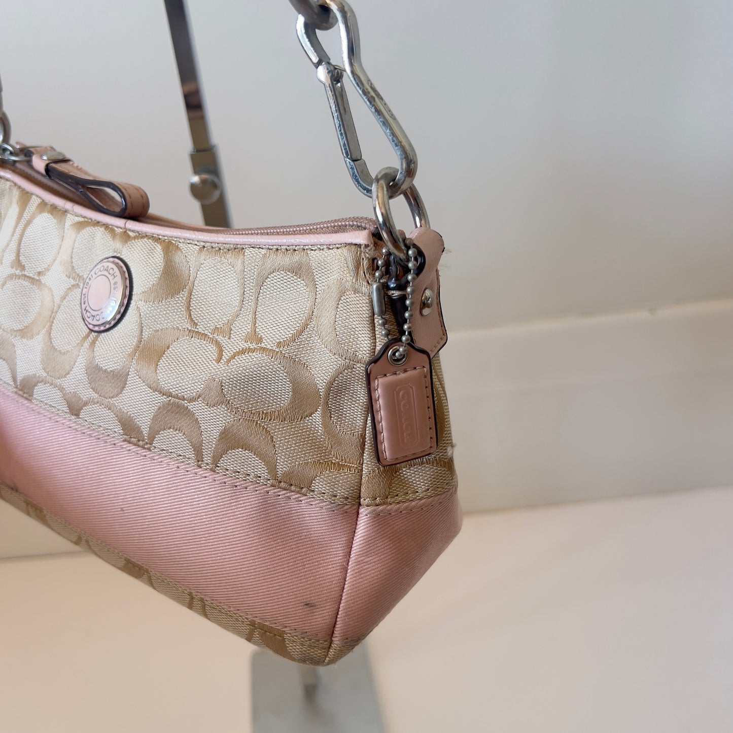 pink Coach mini bag