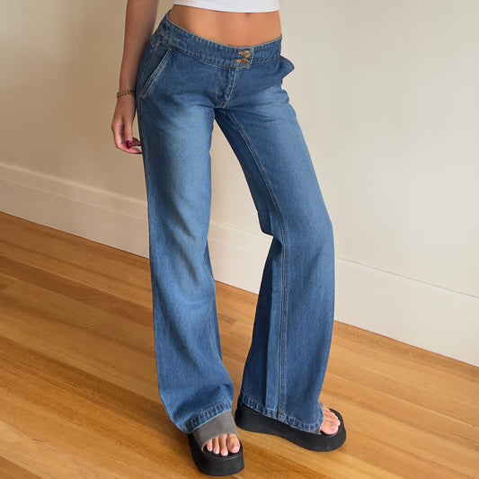 y2k deadstock Face Off jeans