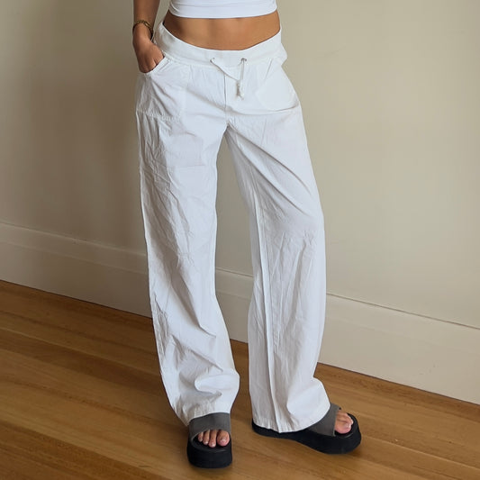 white lightweight pants