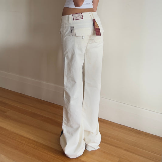 deadstock cream corduroy jeans