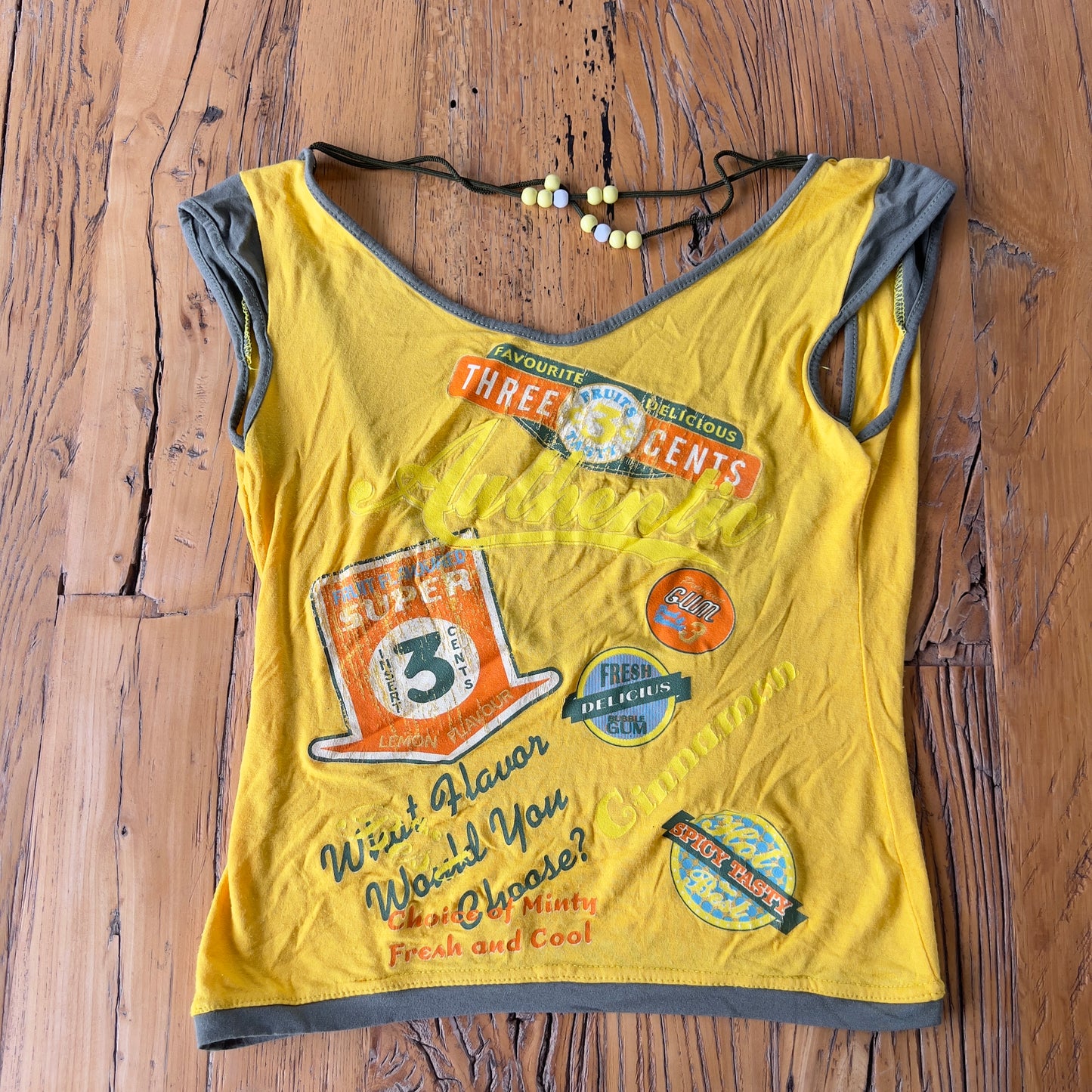 graphic backless tee