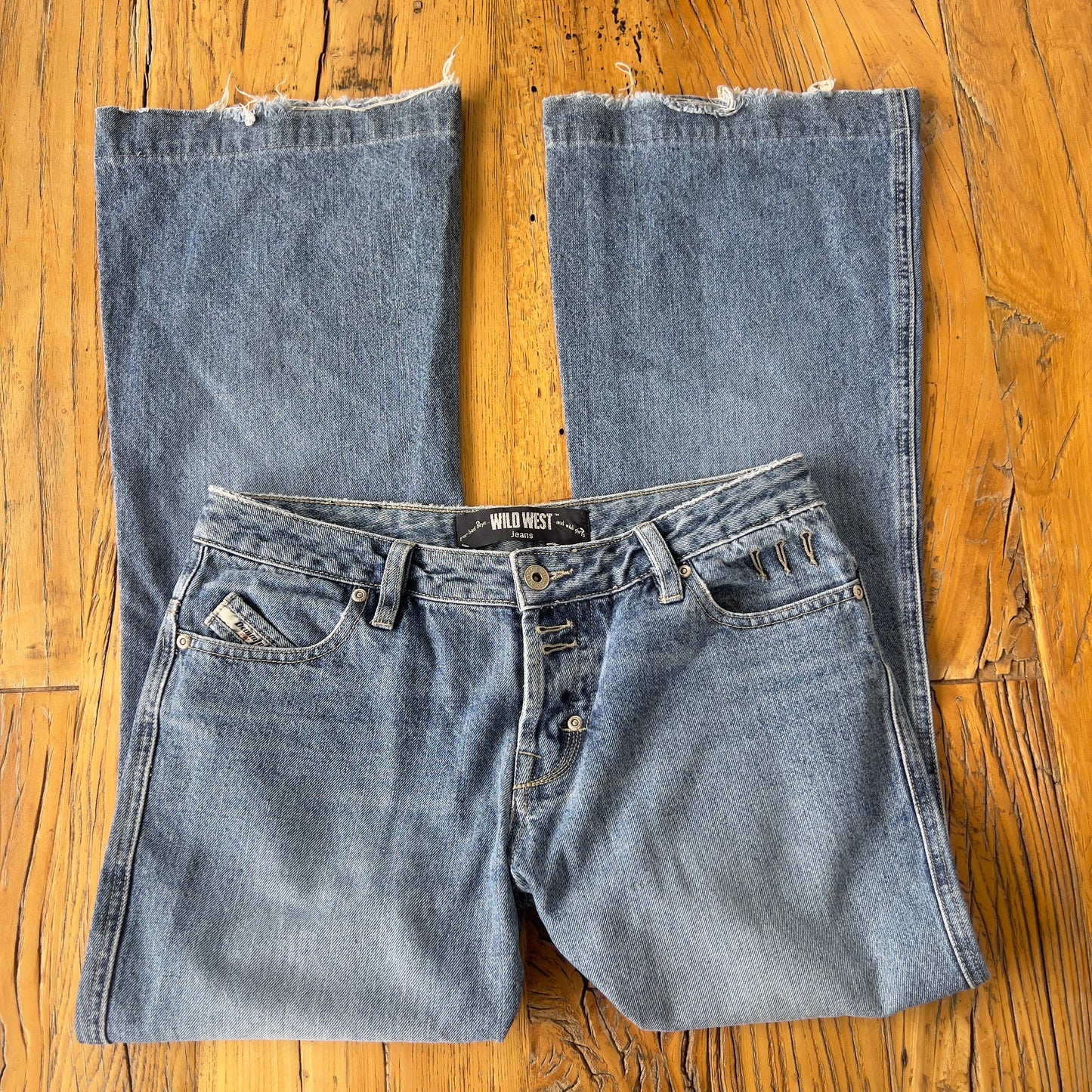 low rise wide leg jeans