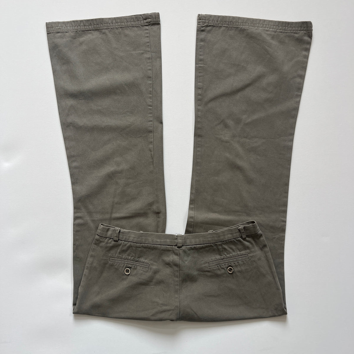 khaki low rise pants