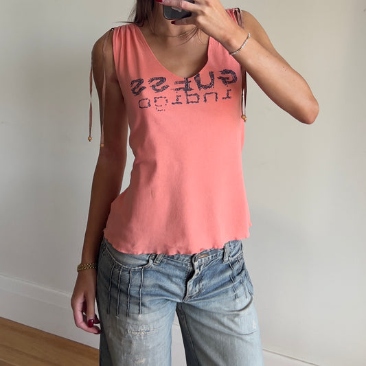 peach Guess Jeans top