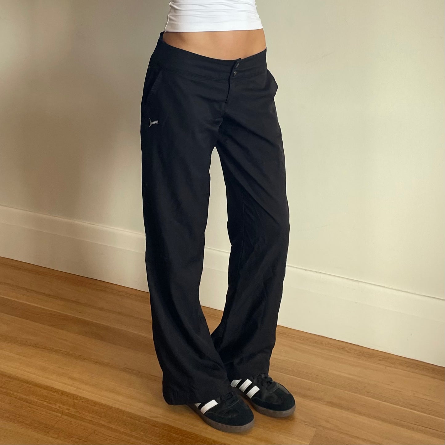 black Puma pants