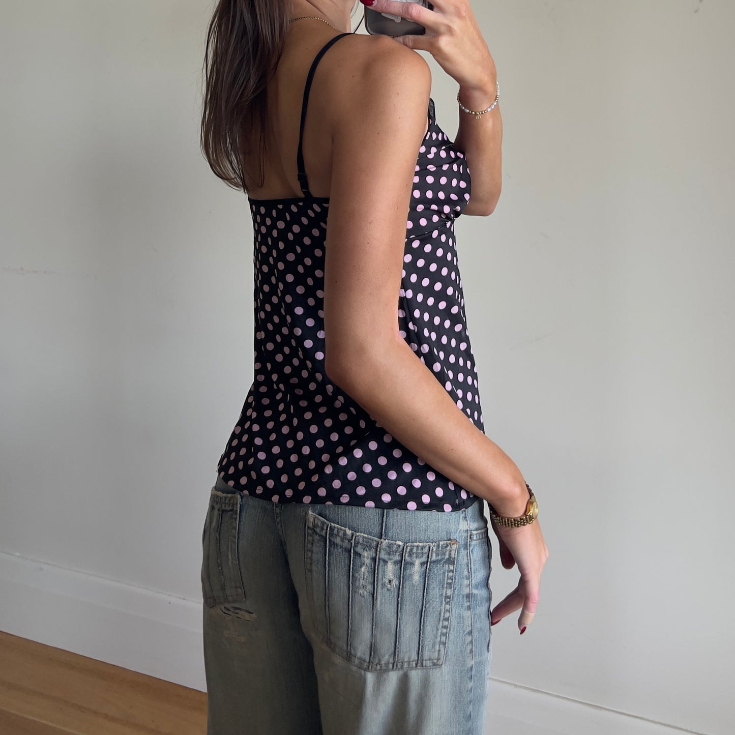 polka dot cami