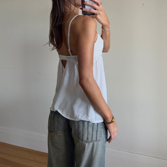 white baby doll cami