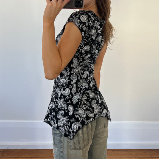 paisley lace top