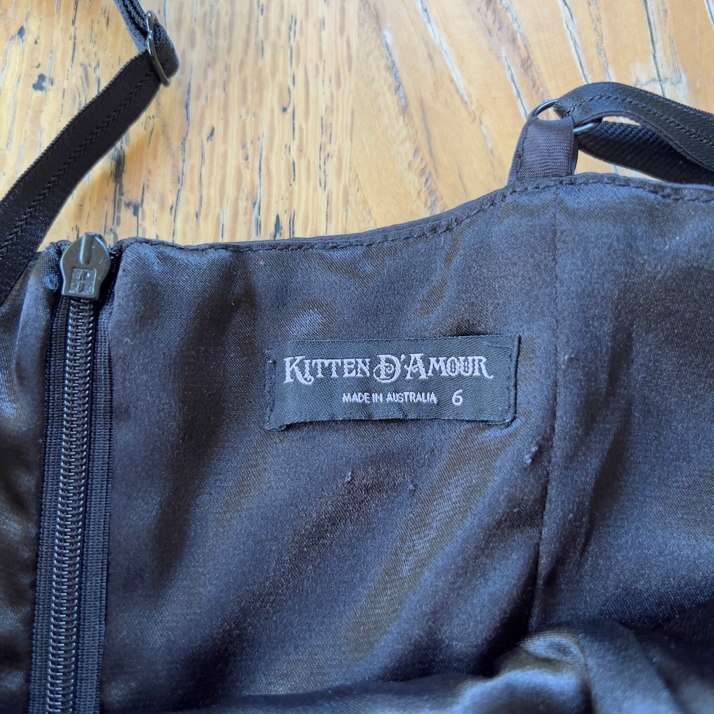 black fitted polka dot trim top