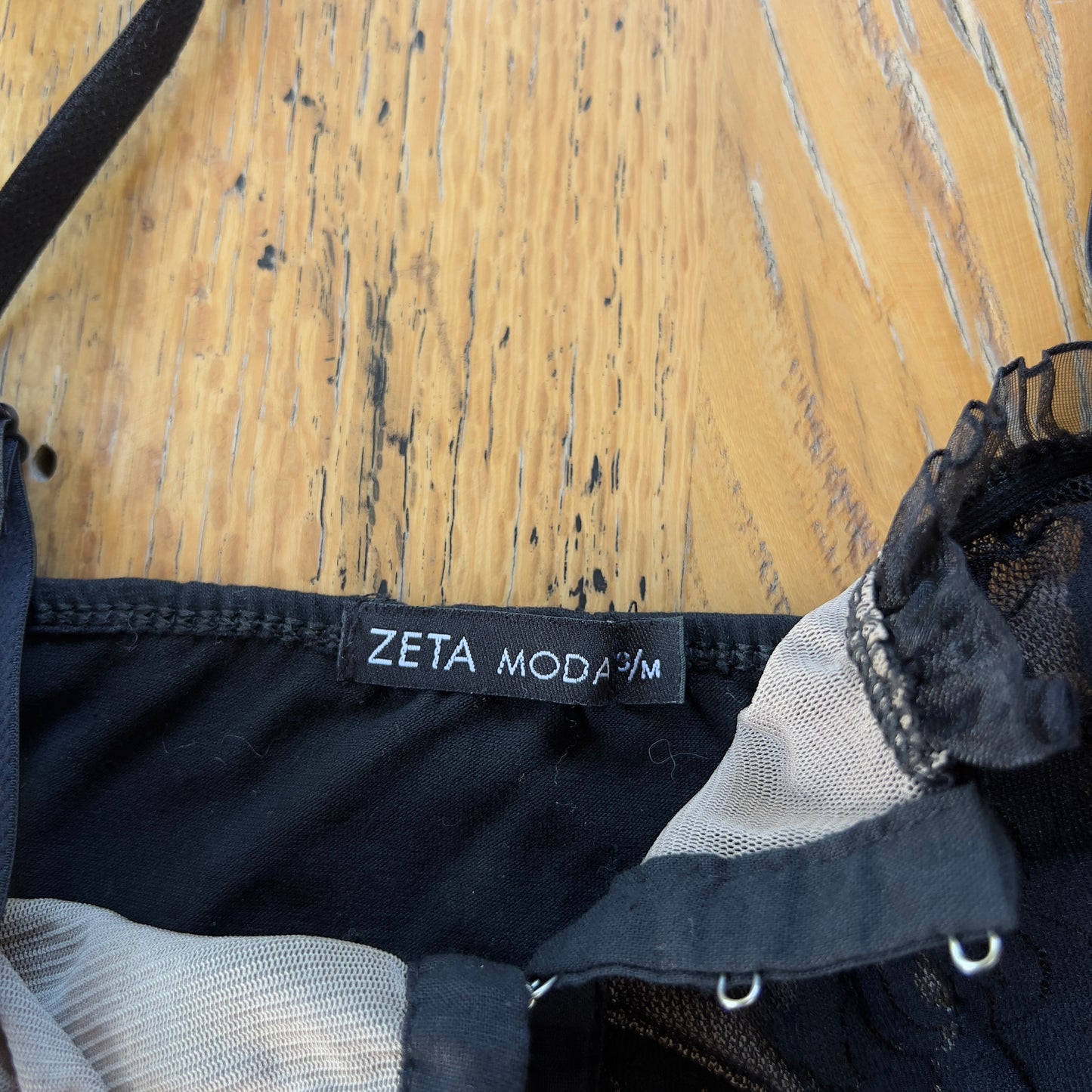 vintage lace hook & eye cami