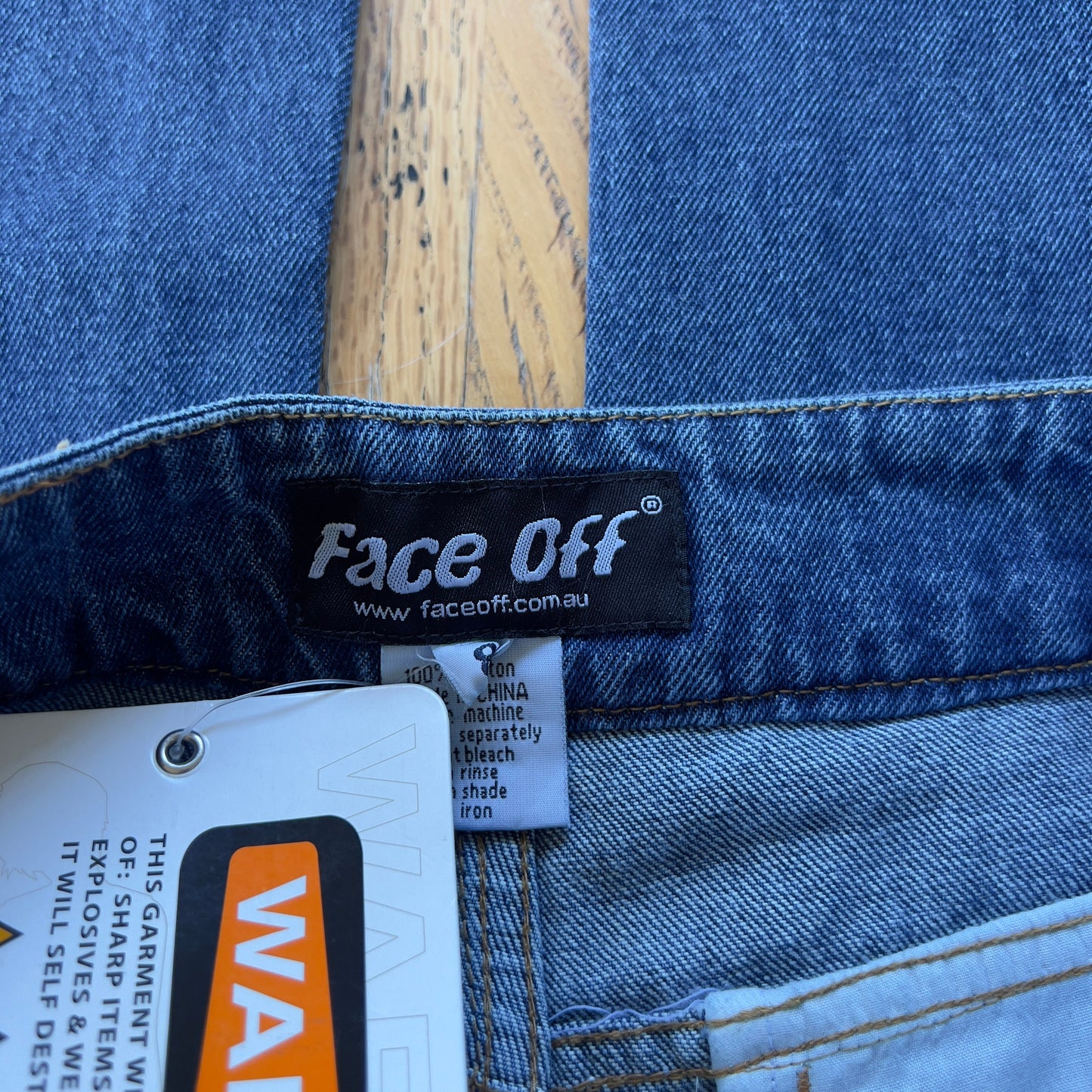 y2k deadstock Face Off jeans