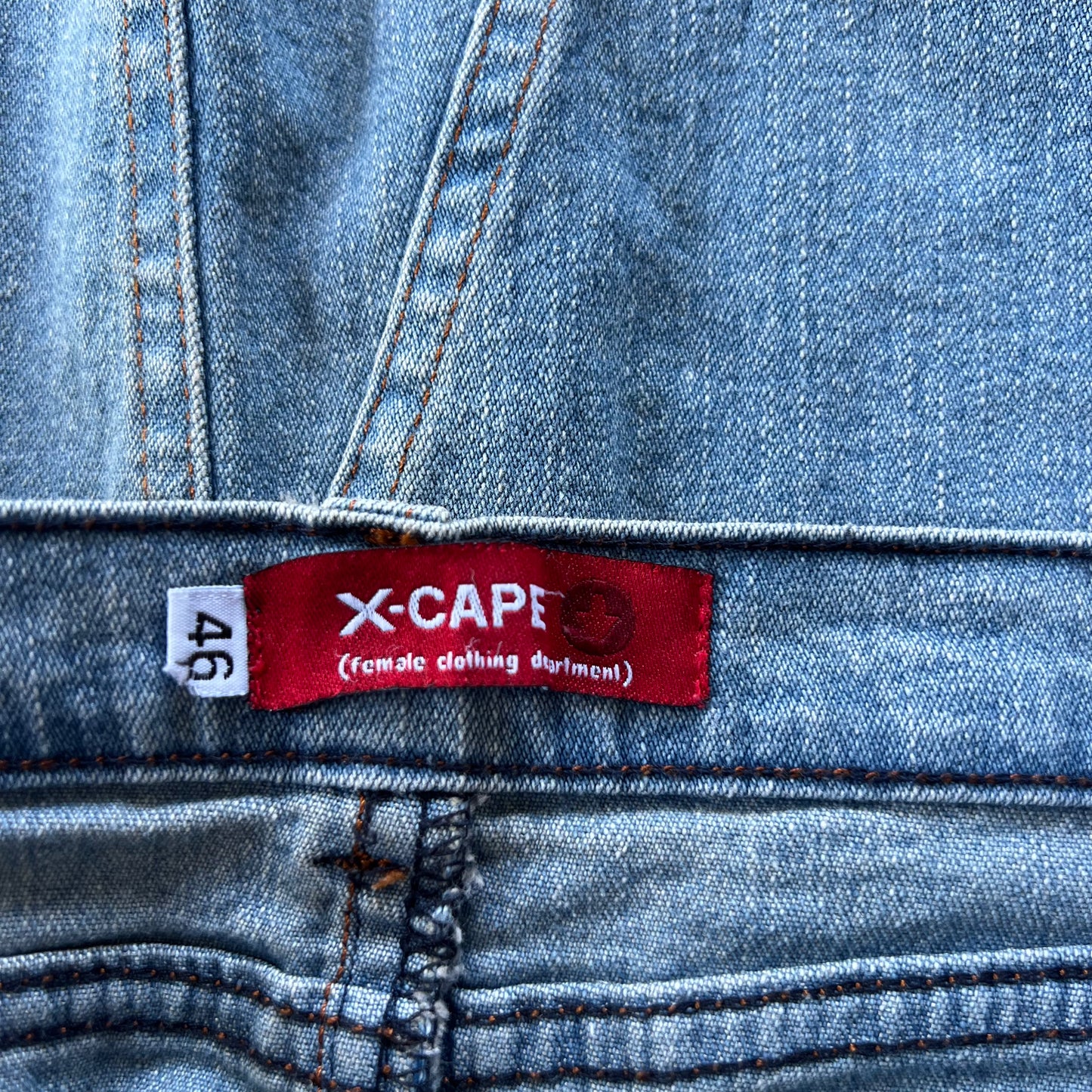 y2k low rise denim midi skirt