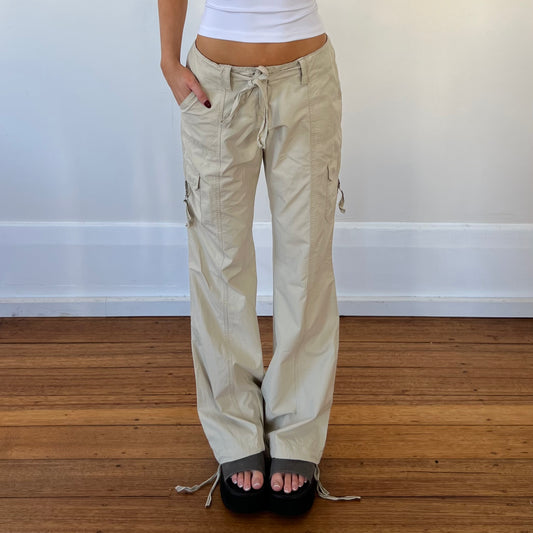 beige baggy cargo pants