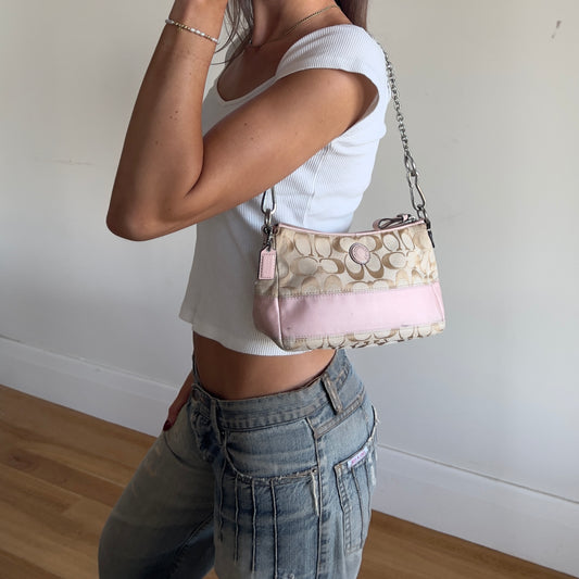 pink Coach mini bag