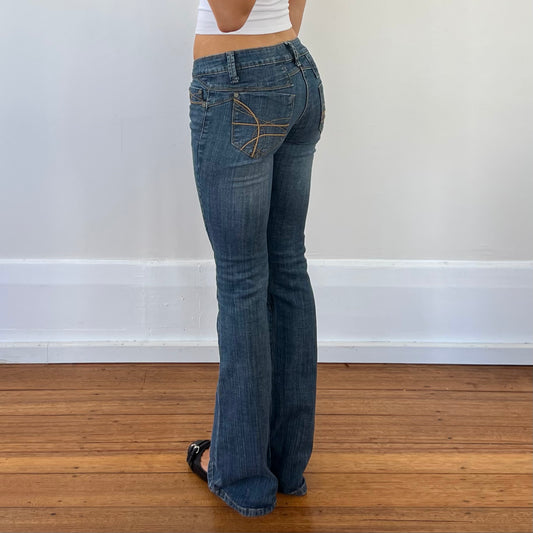 low rise bootcut jeans