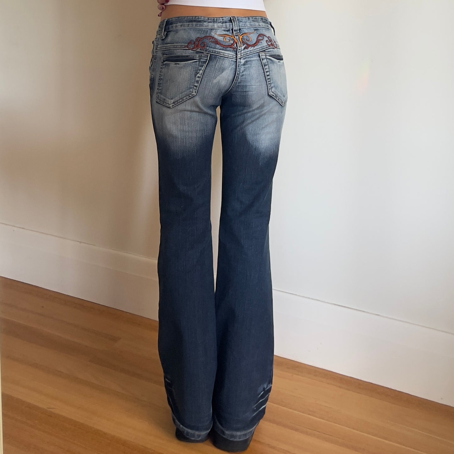 two-toned denim jeans
