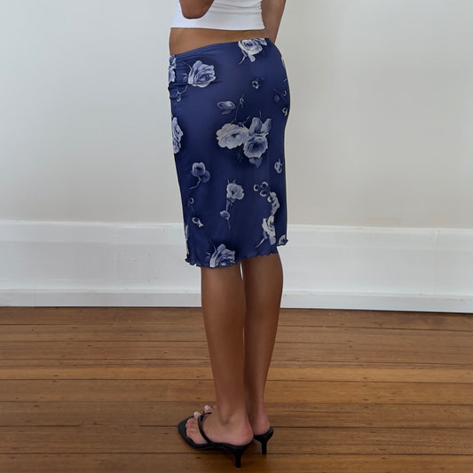 floral midi skirt