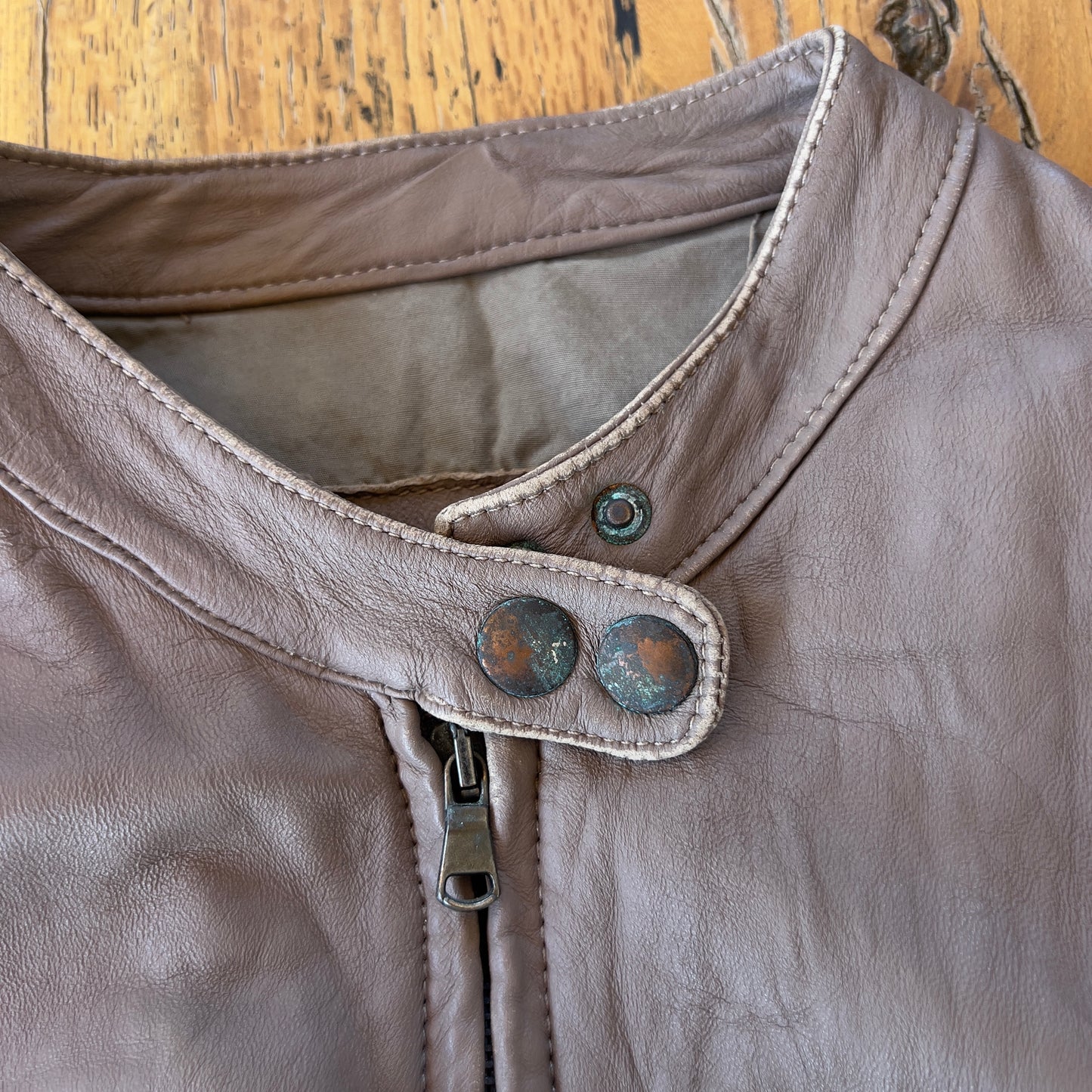 deadstock leather jacket