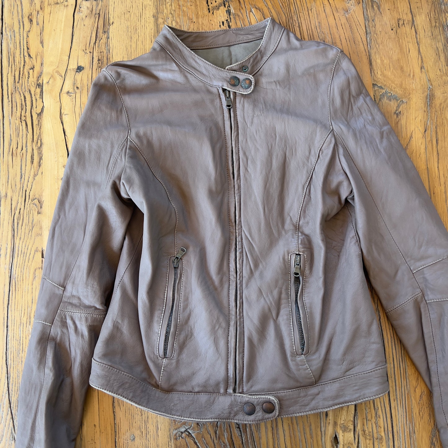 deadstock leather jacket