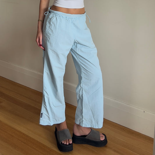 blue track short pants