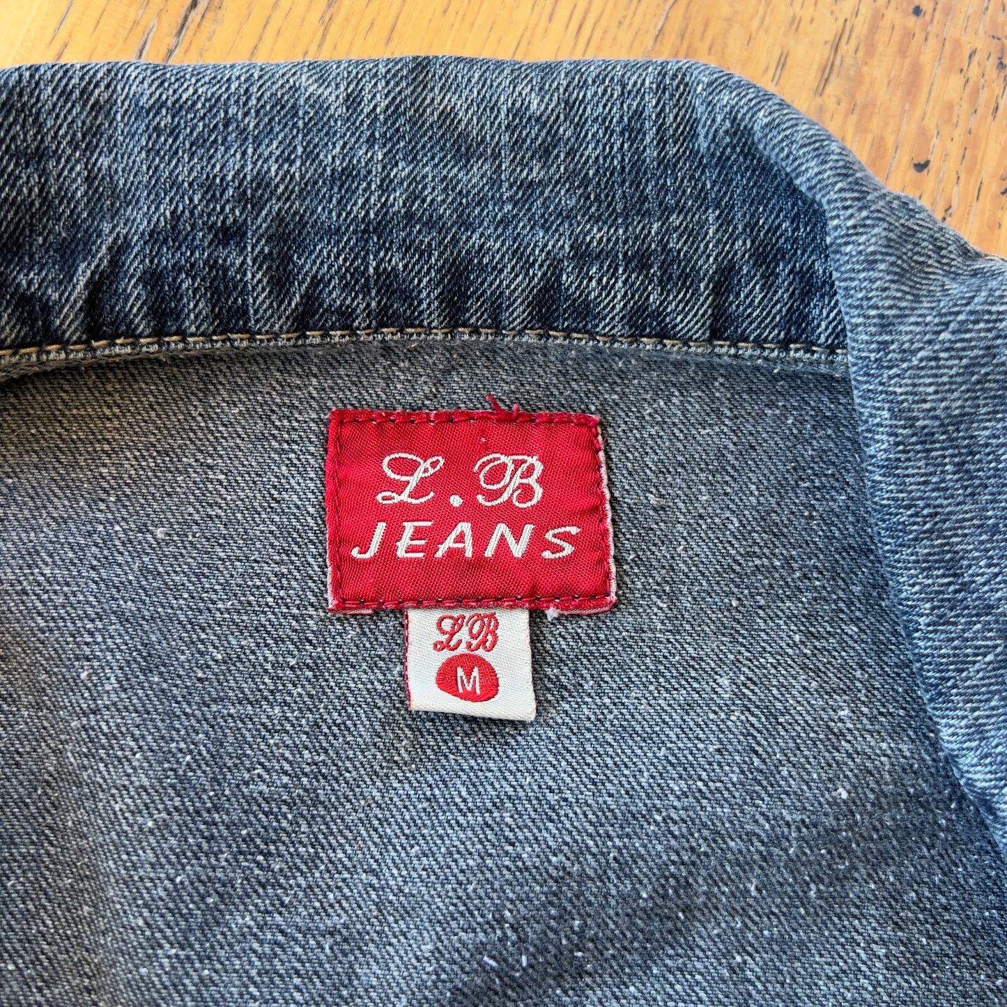 zip-up denim jacket