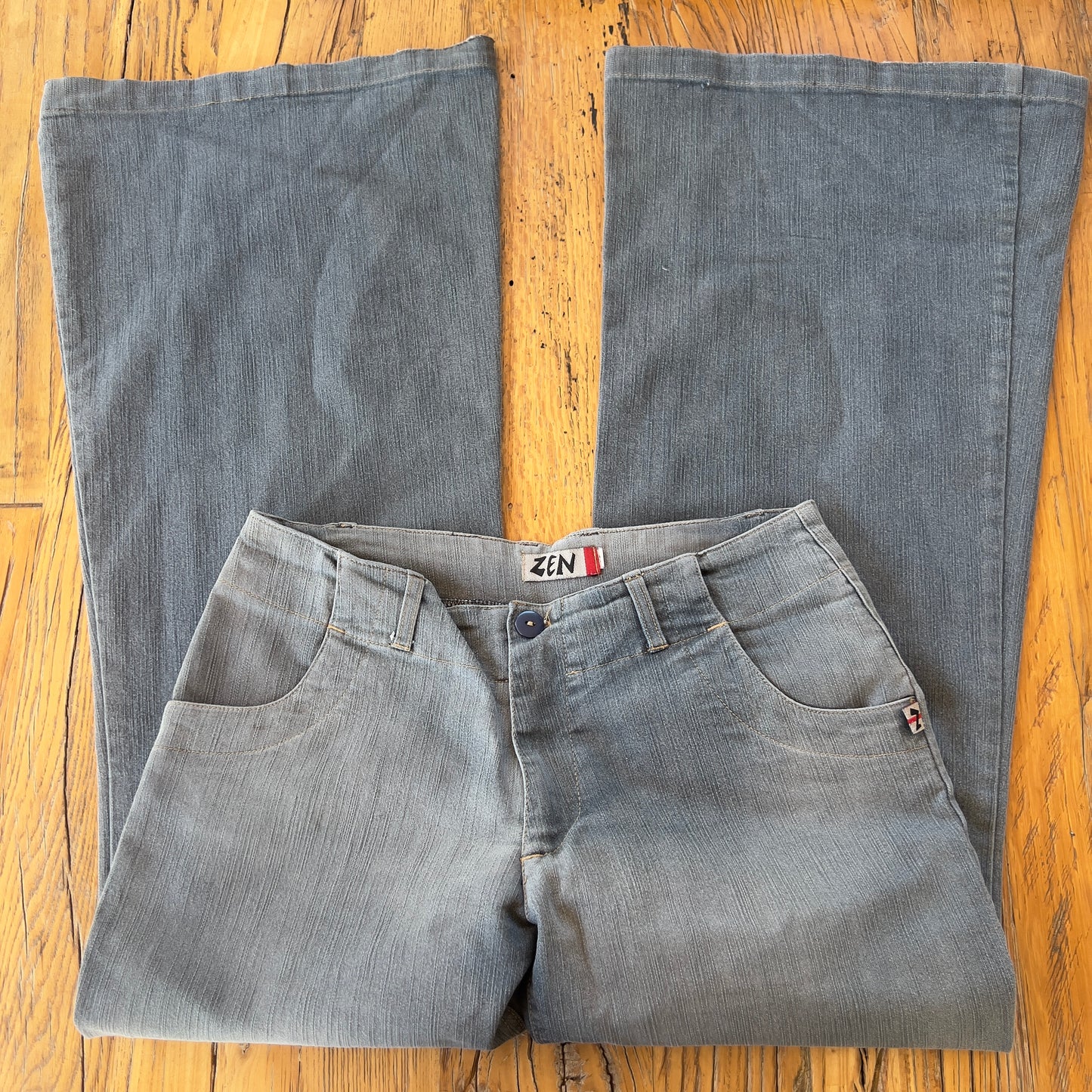 low rise wide leg jeans