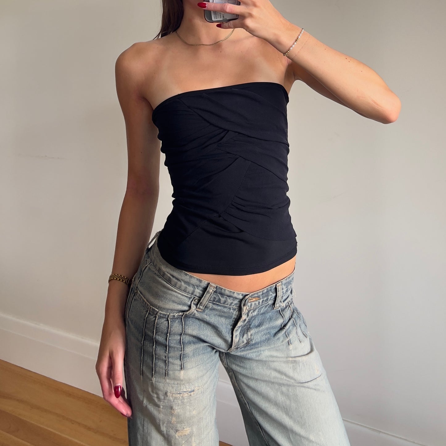black tube top