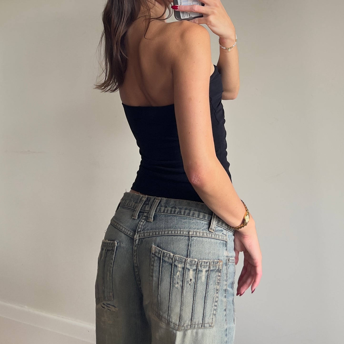 black tube top