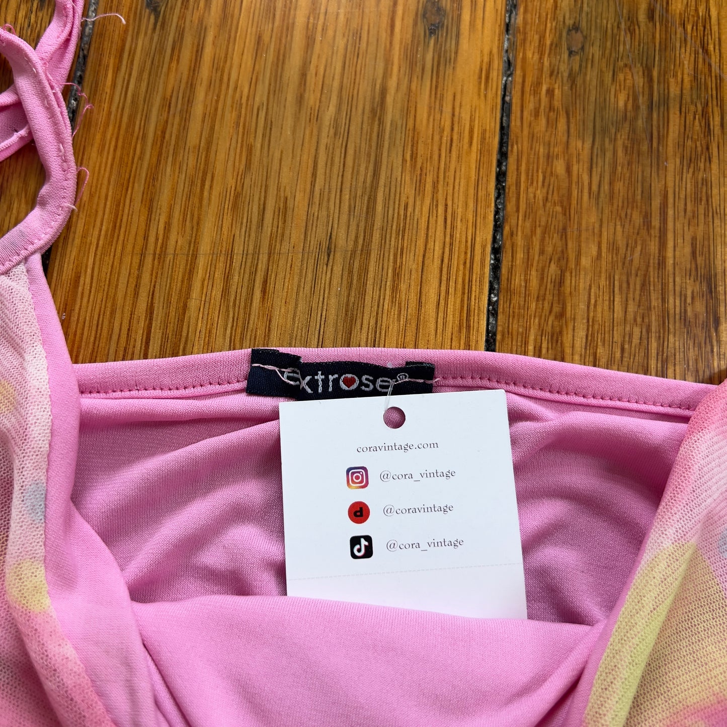 graphic mesh cami