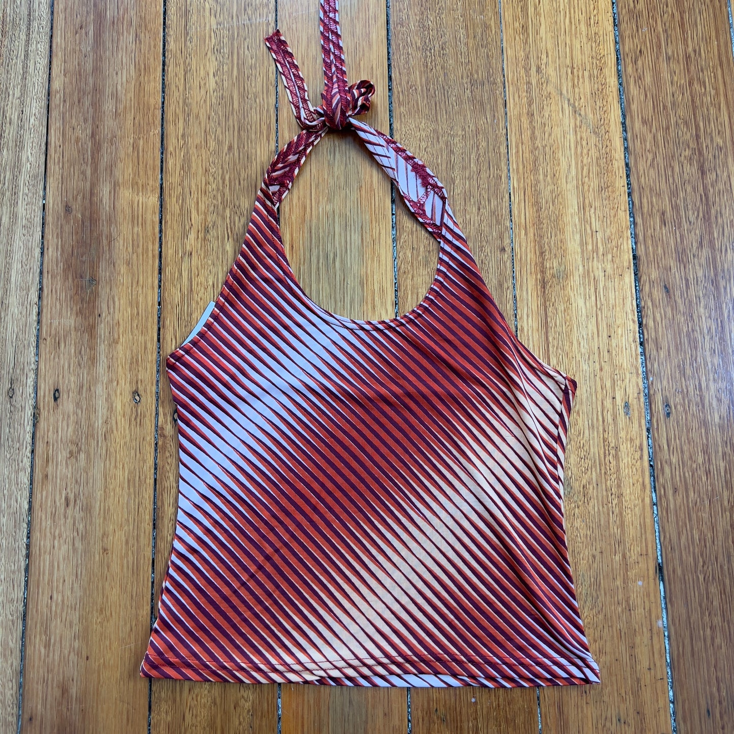 graphic halter top
