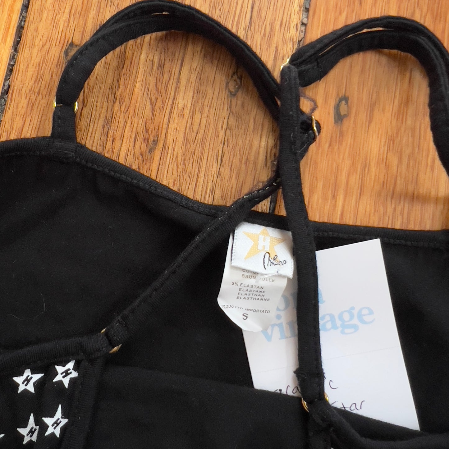 graphic star print cami
