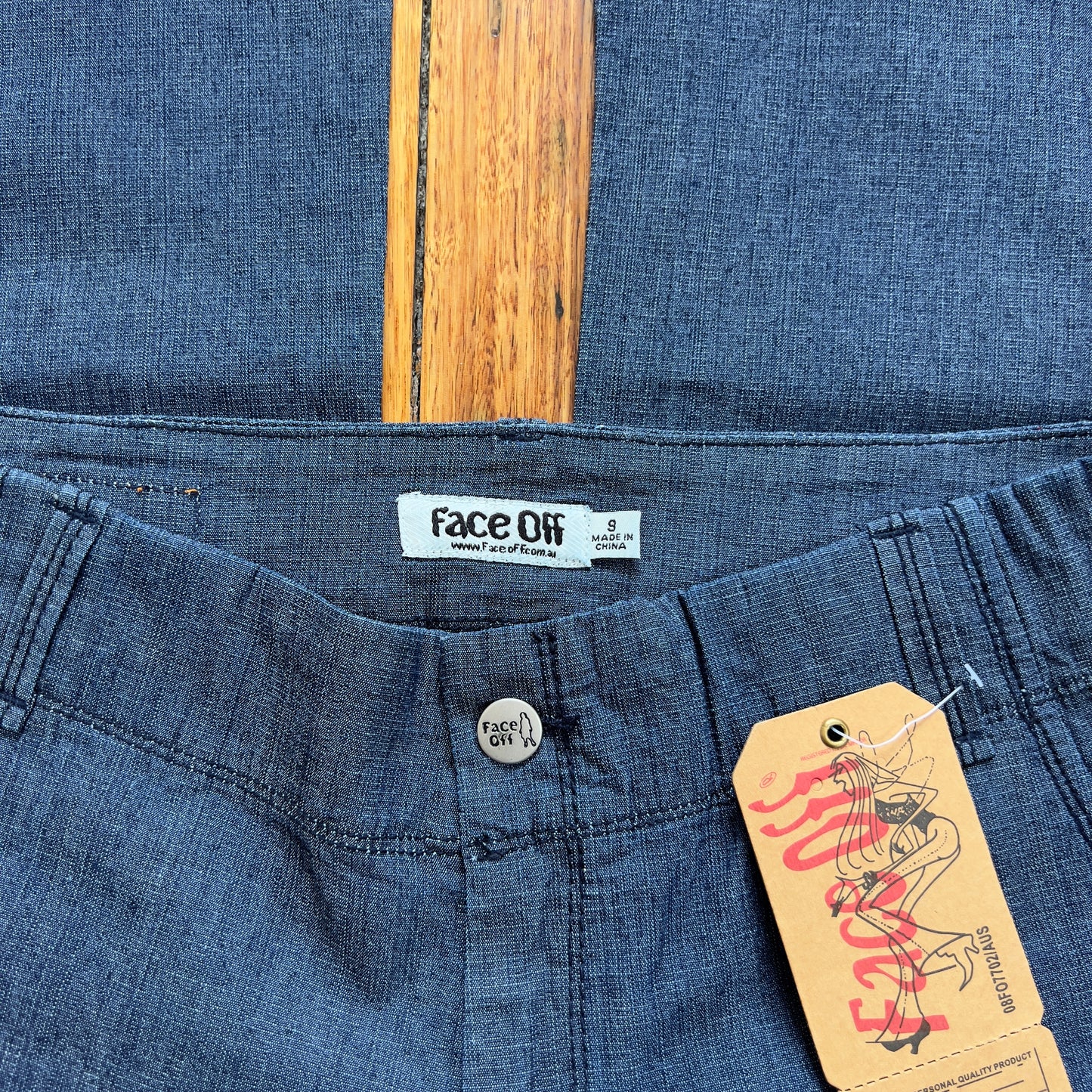 Face Off low rise baggy pants