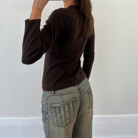 brown "Benetton" long sleeve