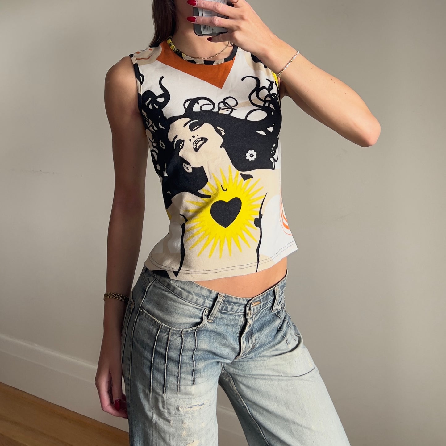 graphic tank top