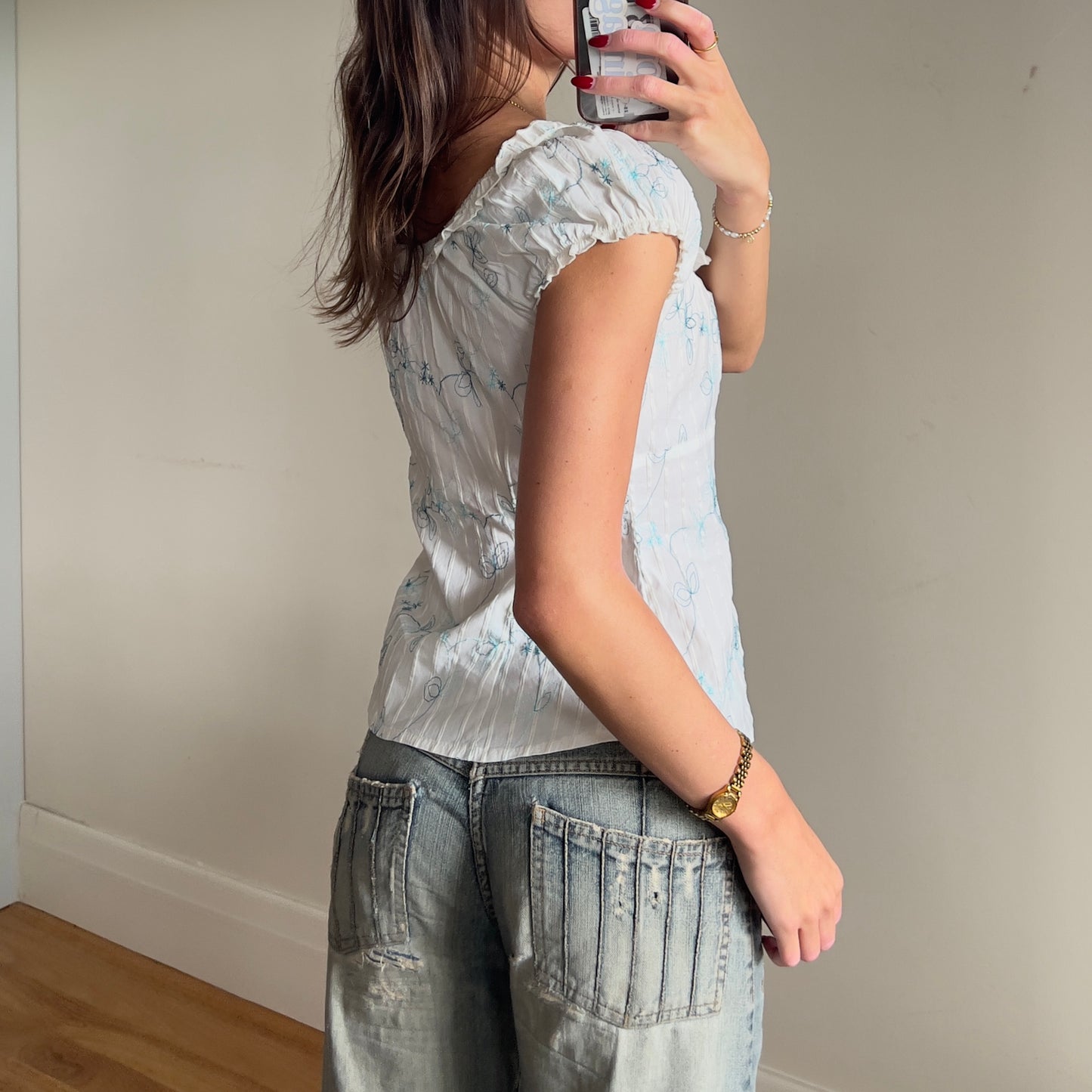 milkmaid frill top