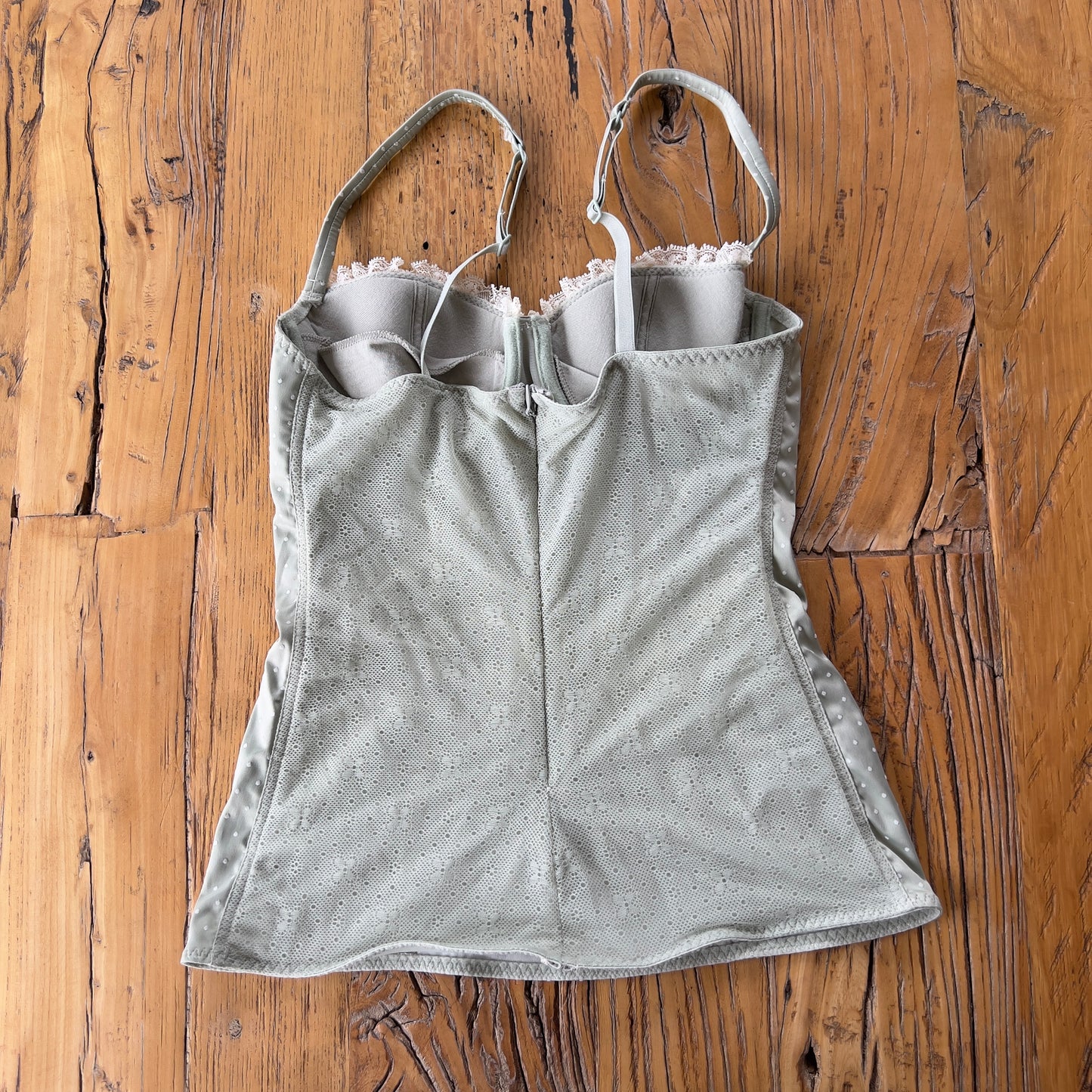polka dot bustier cami