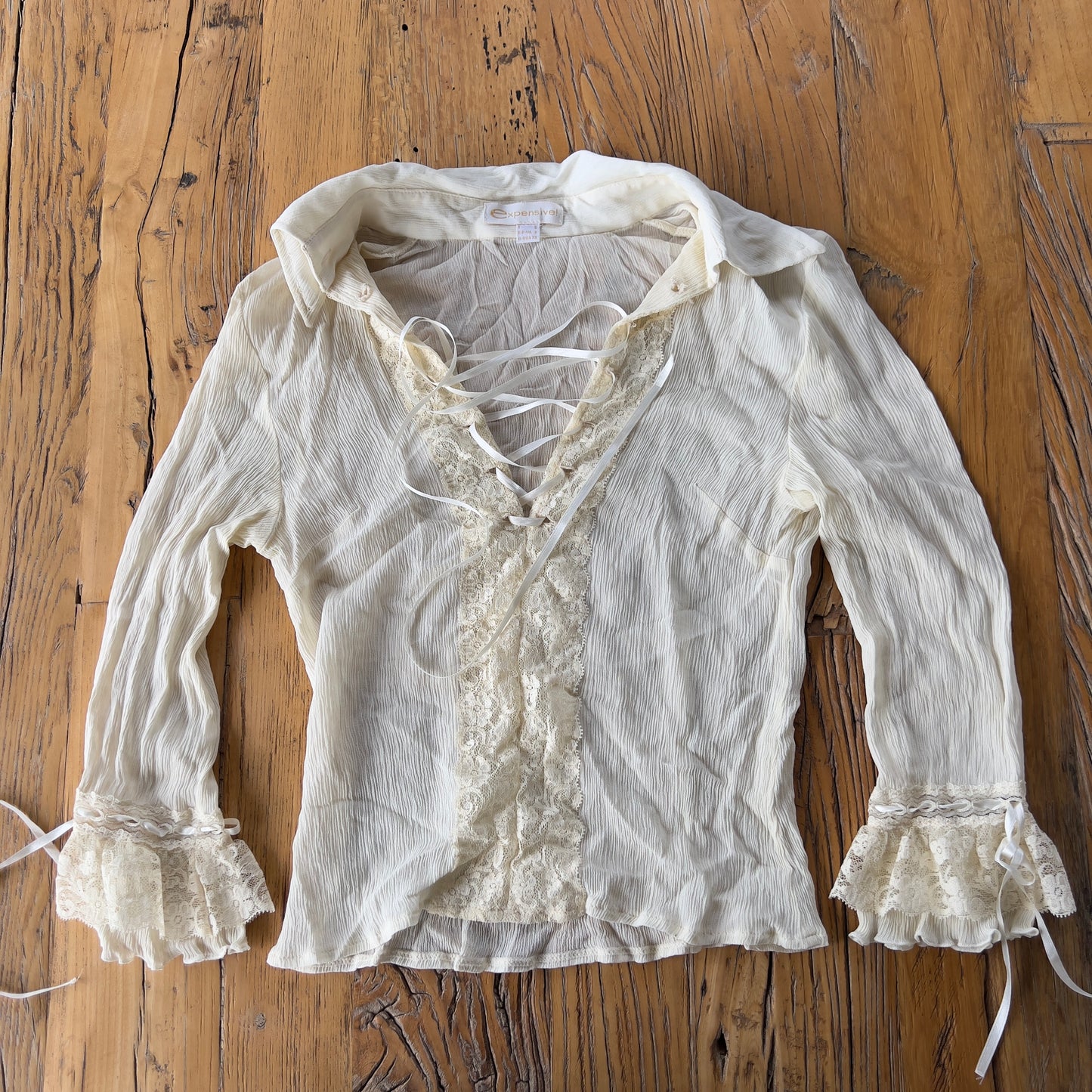lace chiffon blouse